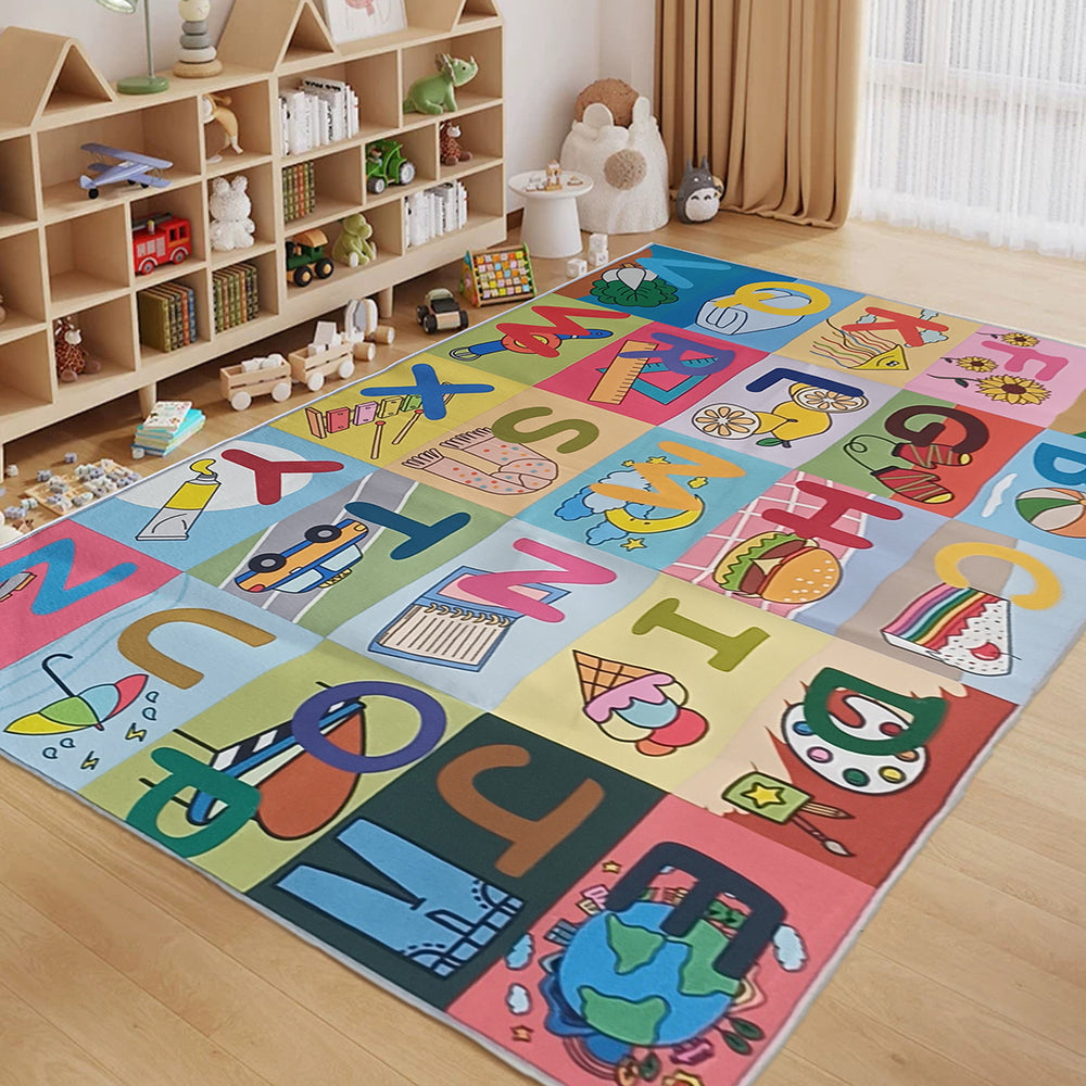 Детски Килим Токио Азбука ABC Стандартен / 120х170 см