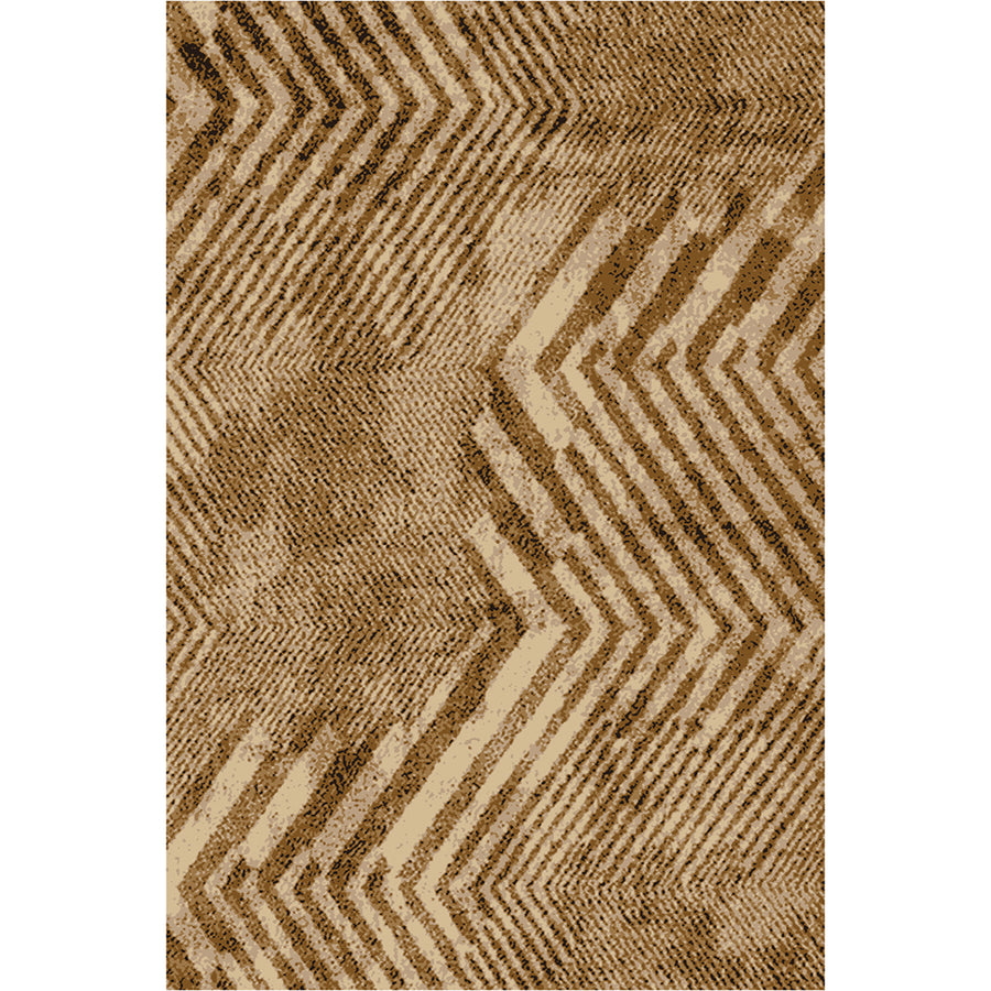 Мокетен Килим Лооп Зигзаг Бежово-кафяво Стандартен / 140х200 см