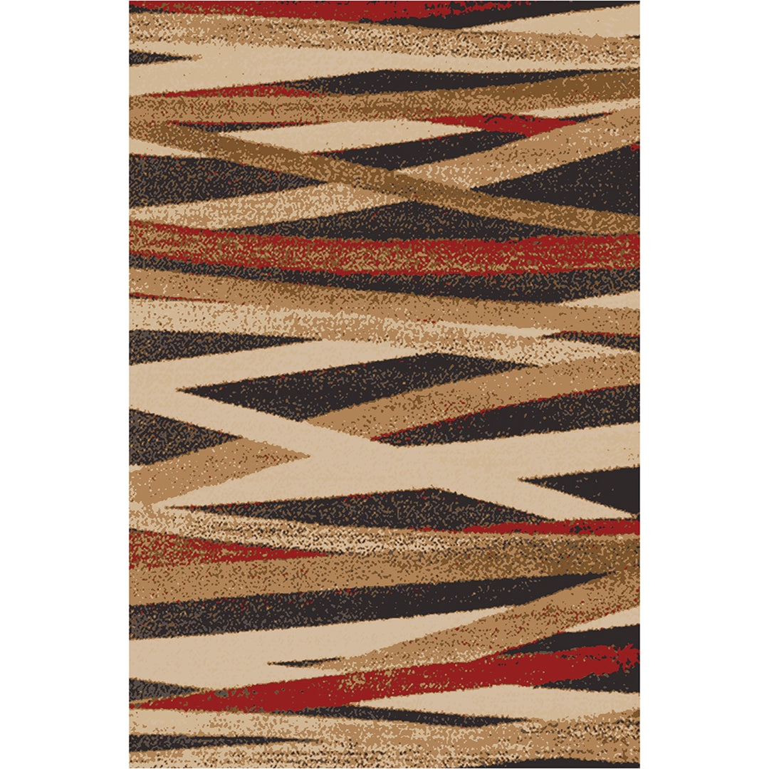 Мокетен Килим Лооп Черти Бежово-кафяво Стандартен / 140х200 см