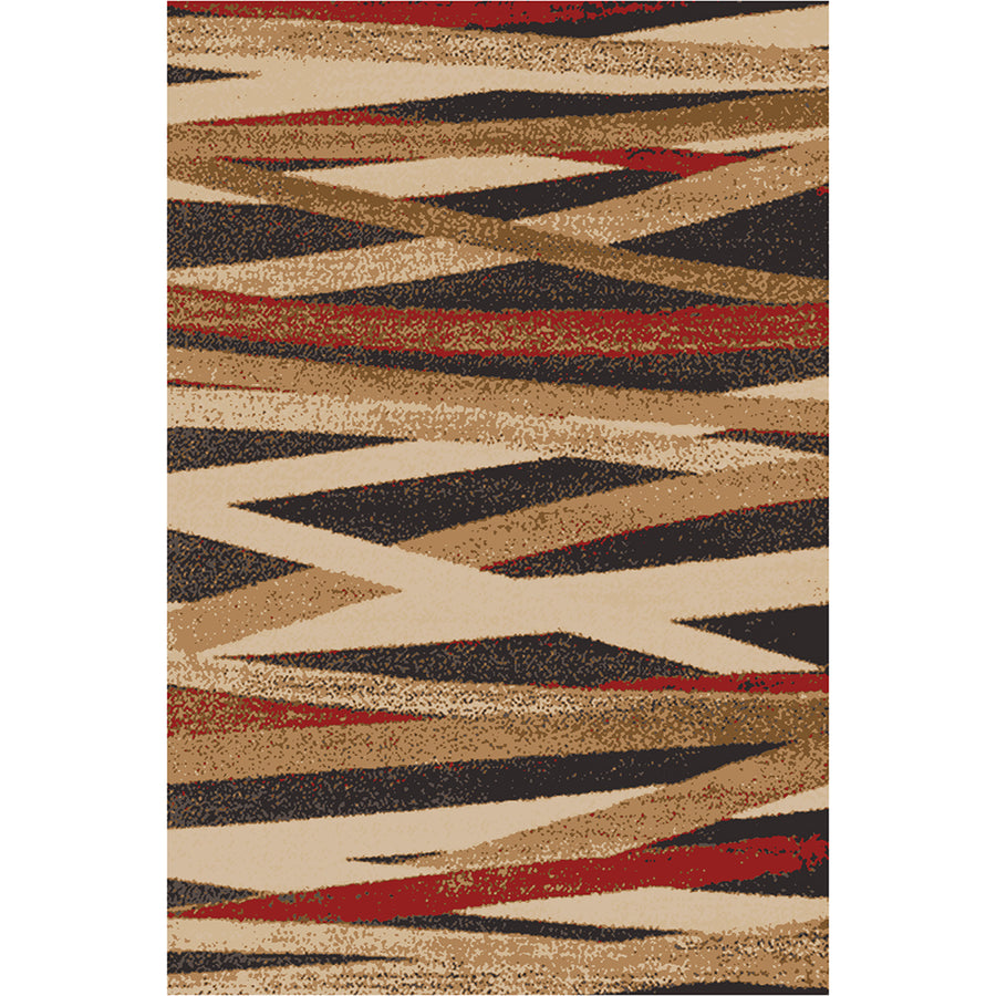 Мокетен Килим Лооп Черти Бежово-кафяво Стандартен / 140х200 см