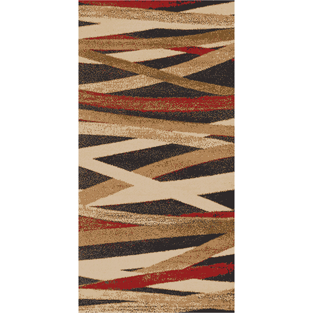 Мокетен Килим Лооп Черти Бежово-кафяво Стандартен / 140х200 см