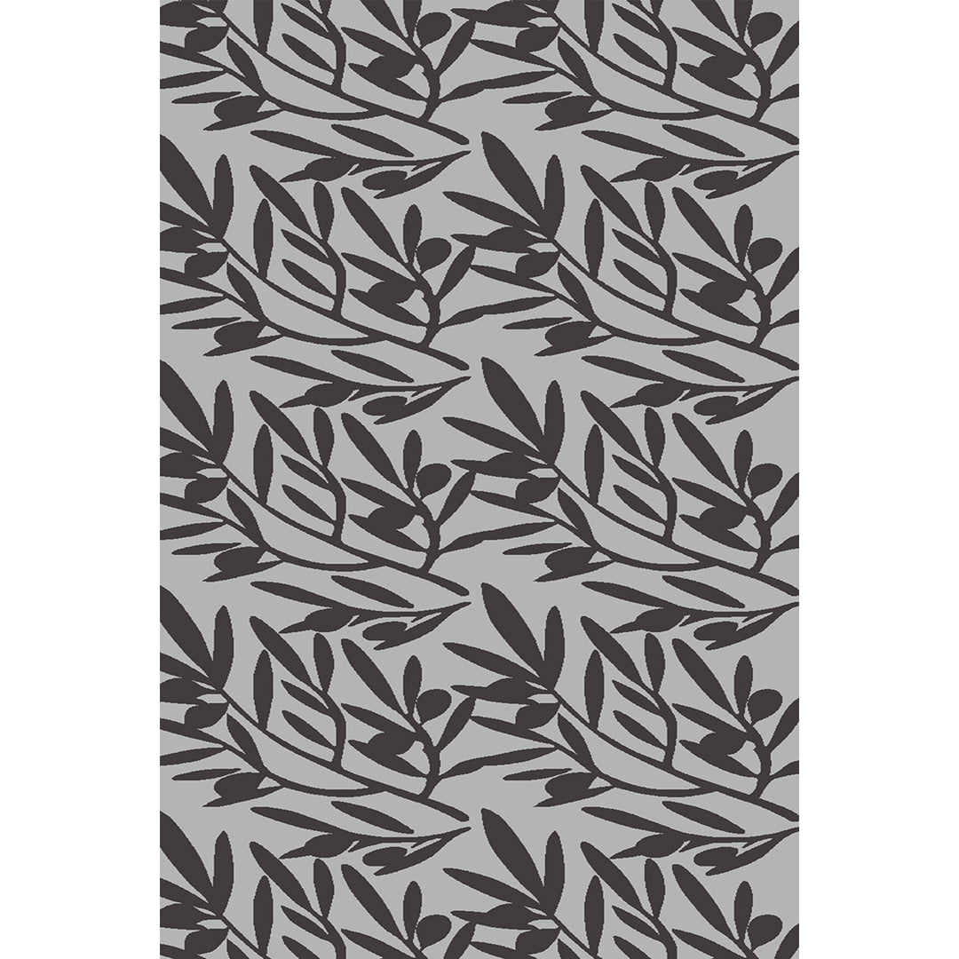 Мокетен Килим Лооп Листа Сиво Стандартен / 140х200 см