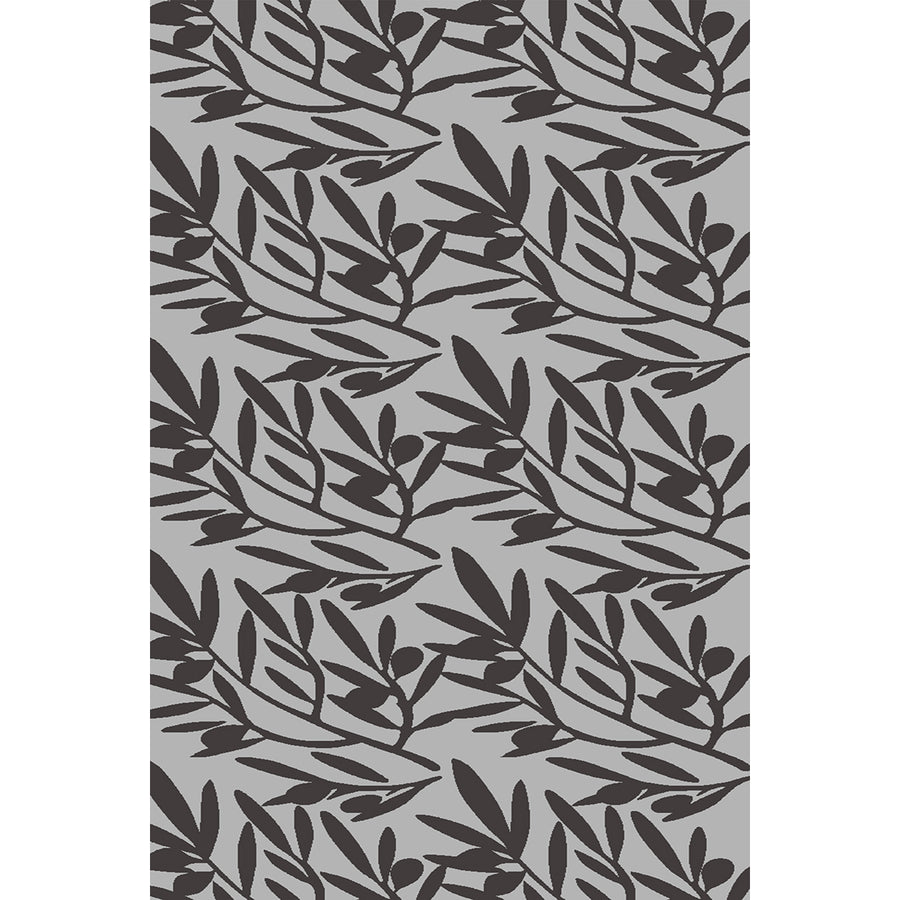 Мокетен Килим Лооп Листа Сиво Стандартен / 140х200 см