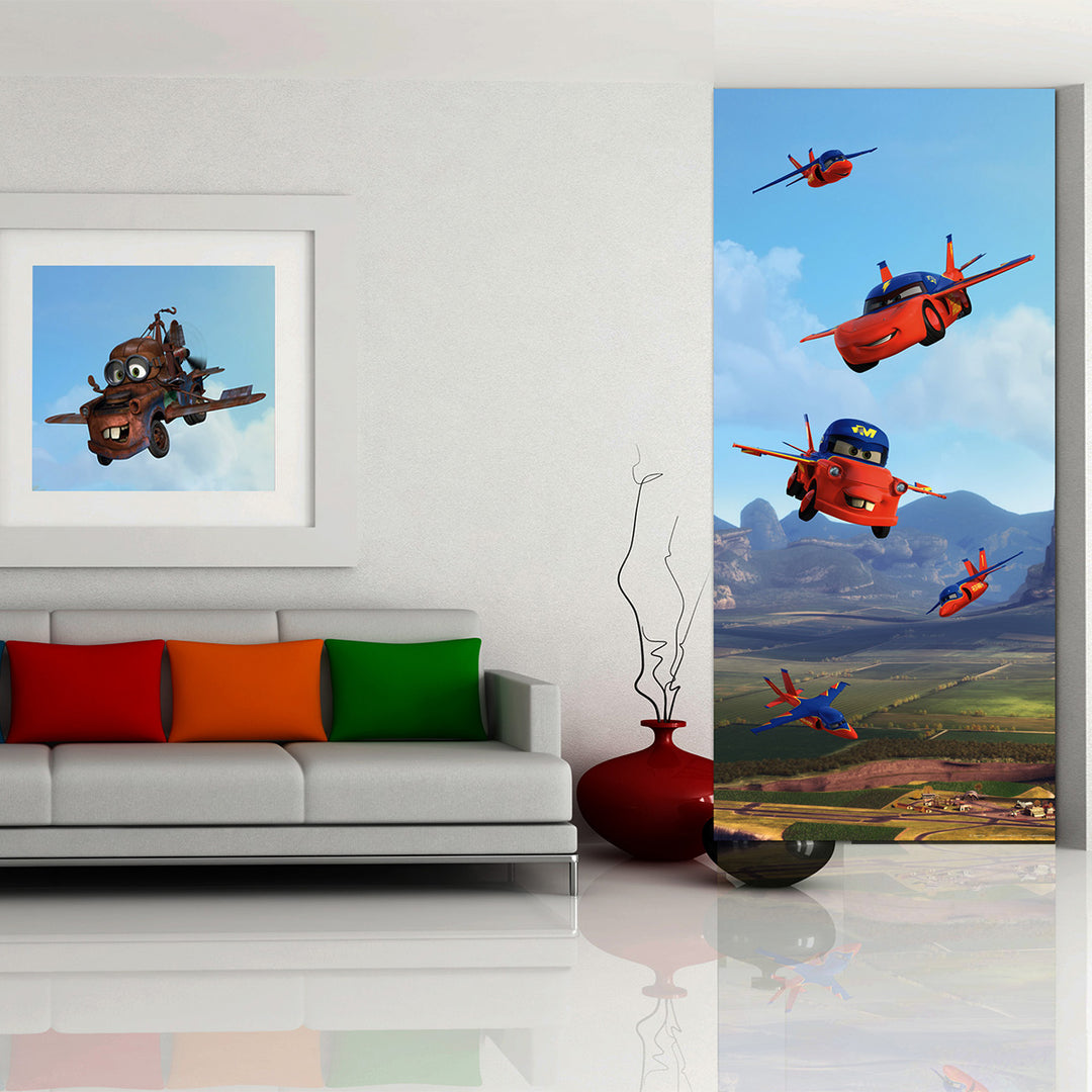 Children's Wallpaper Disney Creative Cars Flying